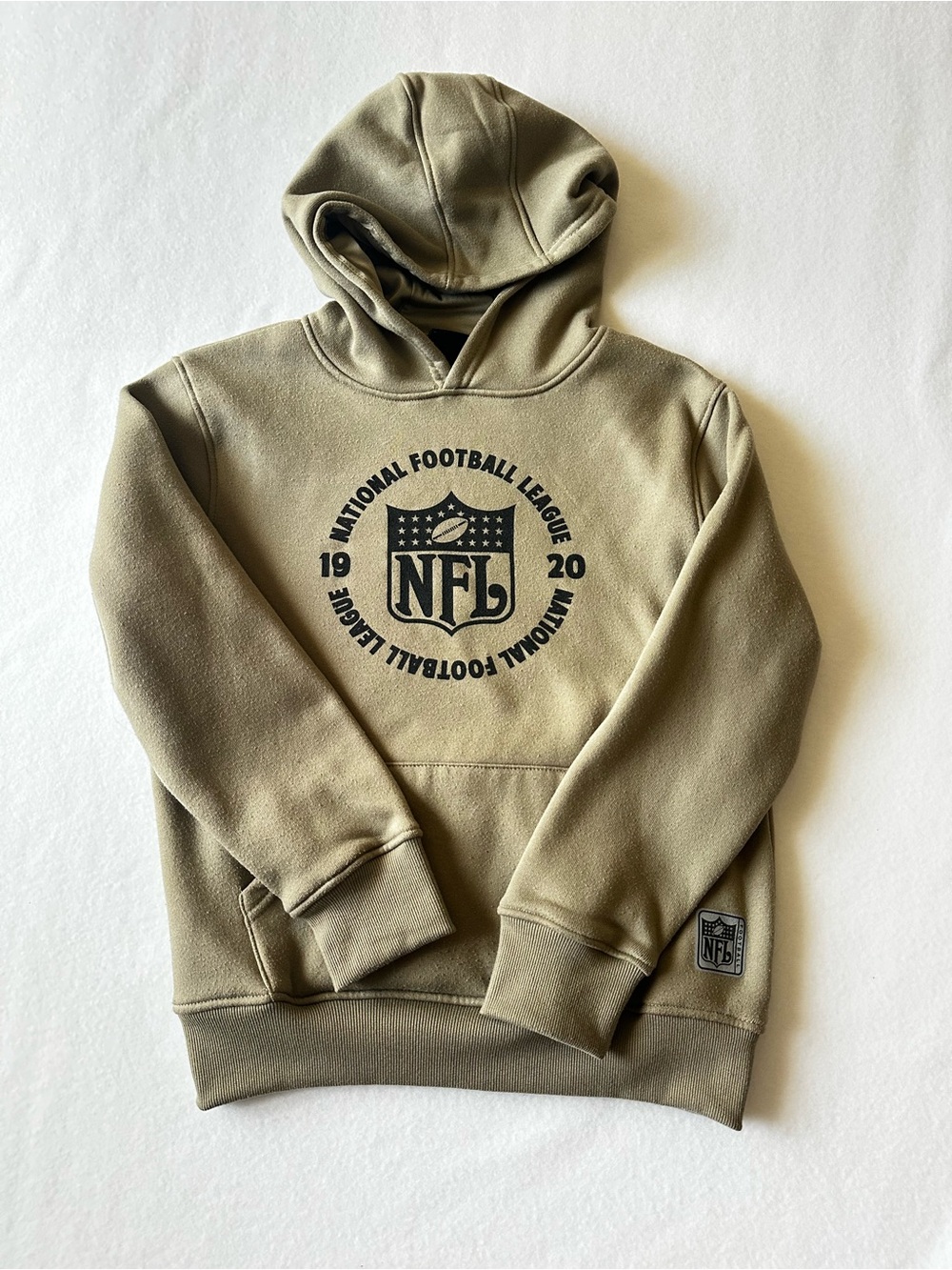 NFL Boys Green Black Hoodie Youth Medium 10/12 Long Sleeve Football Sweatshirt